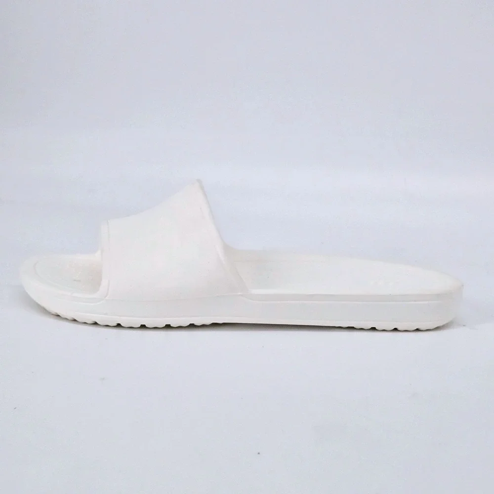 Crocs Classic Slide White Monochrome Waterproof Comfort Pool Beach Sandals W5